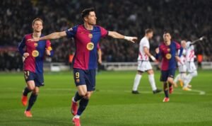 Barcelona Tops La Liga After Narrow Victory Over Rayo Vallecano