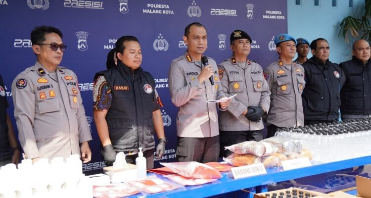 Polresta Malang kota Uncover 32 Cases, Foil Circulation of Narcotics
