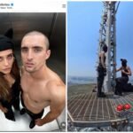 Russian Couple Scale Empire State Building Spire in Romantic Proposal Stunt with Peace Message