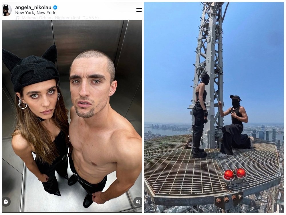 Russian Couple Empire State Building Russian Couple Scale Empire State Building Spire in Romantic Proposal Stunt with Peace Message
