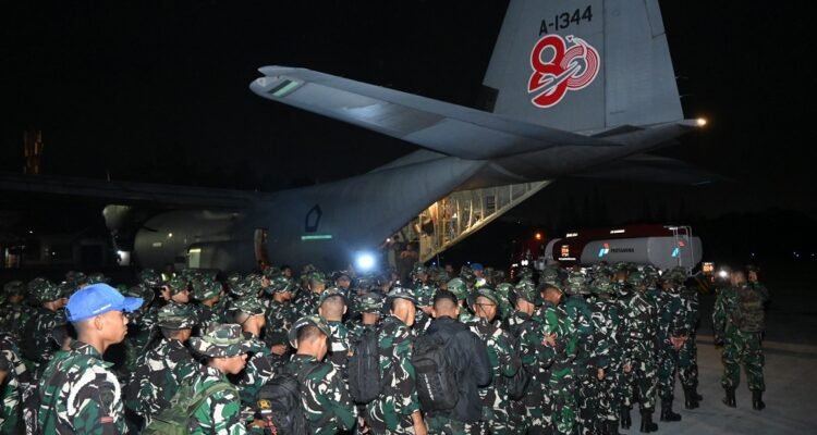 Abd Saleh Air Force Base Deploys Two Transport Aircraft to Assist with West Kalimantan Forest Fire Response