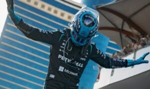 George Russel Azerbaijan GP George Russell Outlasts Max Verstappen in Thrilling Baku Showdown to Claim Azerbaijan GP Victory