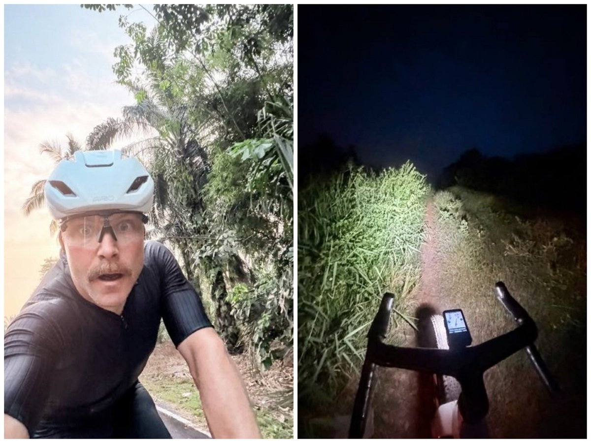 Valtteri Bottas Encounters Jungle Wildlife by Bicycle from Malaysia to Singapore Ahead of Grand Prix