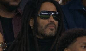 Lenny Kravitz Spotted at PSG-Barcelona Match, Leaving Soccer Fans Baffled